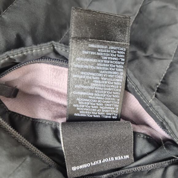 The North Face Girls XL 18 Reversible Jacket Fleece Sherpa Purple Gray Full Zip - Picture 12 of 13